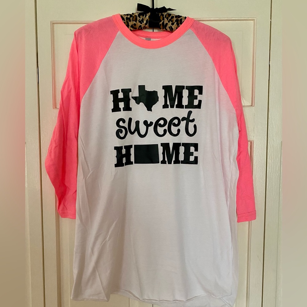 Texas and Colorado Home Sweet Home 3/5 length sleeve shirt